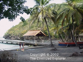 The beach at Anse Noire, Martinique.