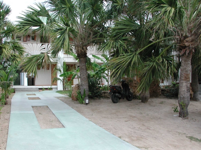 View of Les Ondines from the road.